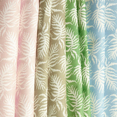 Pink Trailing Ferns Fabric