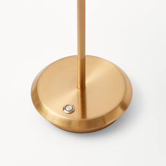 Tall Rechargeable Lamp with Olive Lotus Shade (18cm)