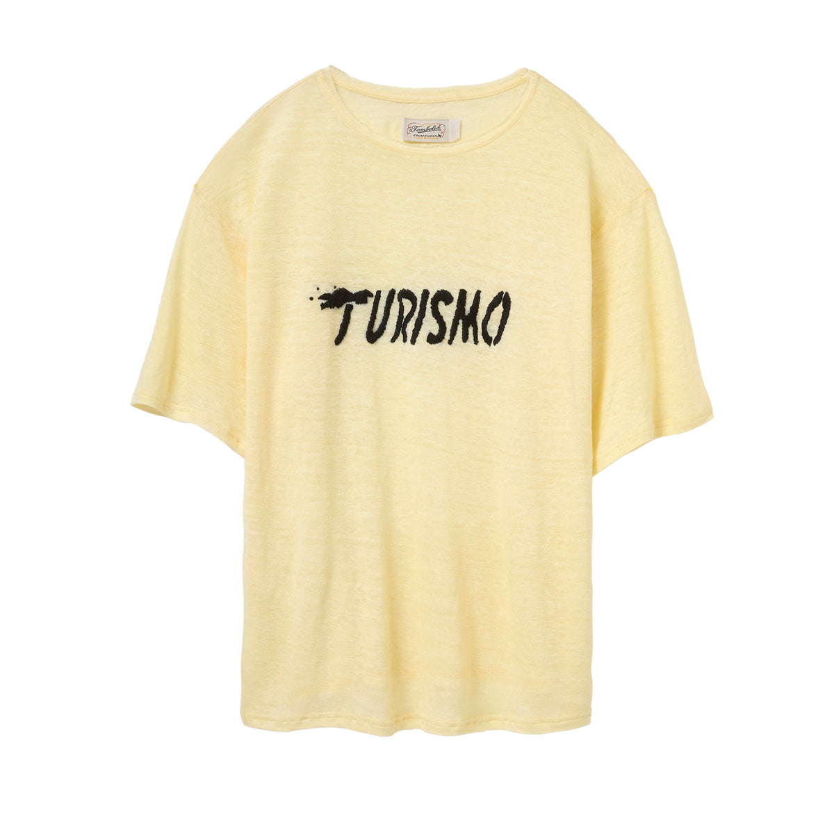 ‘Turismo’ Linen Tee (Yellow)