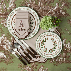 Taupe & Chocolate Doris Napkins (Set of 4)