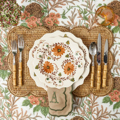 Autumn Flowers Starter Plates (Set of 4)