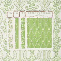 Green Theodora Trellis Fabric
