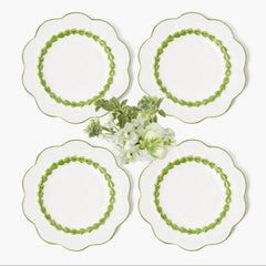 Green Laurel Starter Plates (Set of 4)
